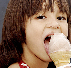 Quality stock photography from estockphoto of ice cream licking